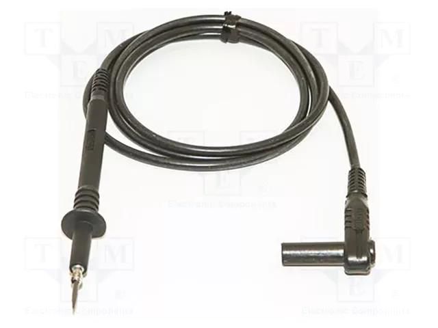 Test lead; 20A; probe tip,angular banana plug 4mm; Urated: 1kV MUELLER ELECTRIC BU-4062-N-39-0