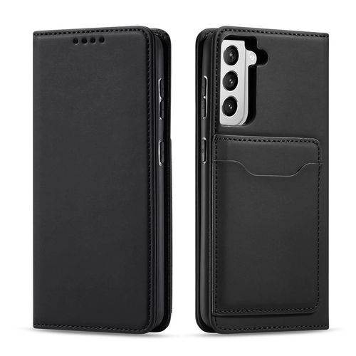Magnet Card Case for Samsung Galaxy S22 + (S22 Plus) Pouch Wallet Card Holder Black, Hurtel 5907769342721 5907769342721