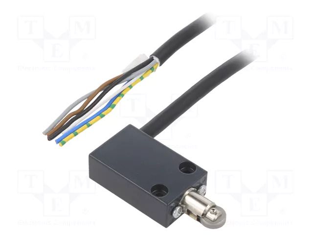 Limit switch; pusher with parallel roller; NO + NC; cables; 2m PIZZATO ELETTRICA FA4515-2DN