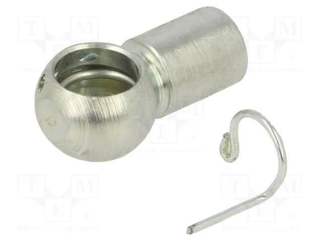 Mounting element for gas spring; zinc plated steel; 10mm PNEUMAT 92221