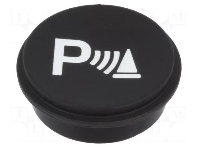 Button; round; Ø21mm; black; 09 EAO 09-0S12.2582
