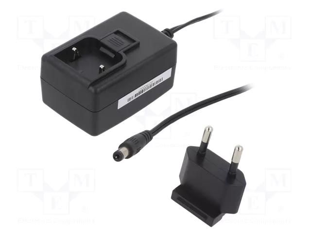 Power supply; ABS,polycarbonate; black; 3A; 5VDC ELATEC PWA-EU4