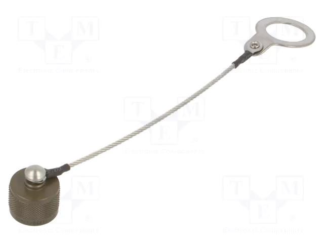 Protection cover; MIL-DTL-38999 Series III; size 9; olive AMPHENOL AIR D38999/33W09N