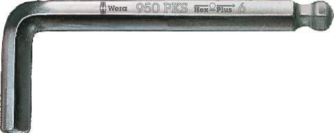 950 PKS L-key, metric, chrome-plated, 1.5x50, Wera 05133150001