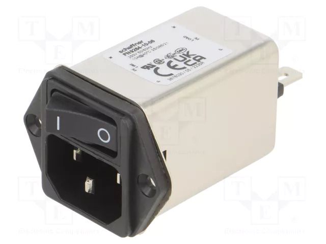 Connector: AC supply; socket; male; 10A; 250VAC; FN9264; 1÷2.5mm SCHAFFNER / TE Connectivity FN9264-10-06