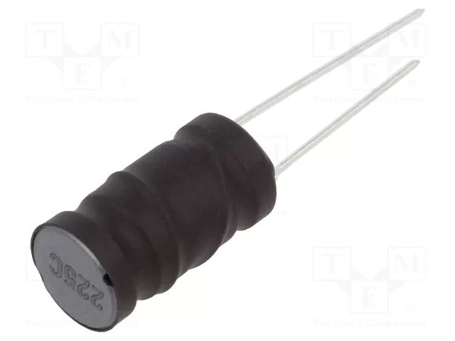 Inductor: wire; THT; 2.2mH; 500mA; 2Ω; ±10%; 1900; Ø12x21mm; vertical MURATA 19R225C