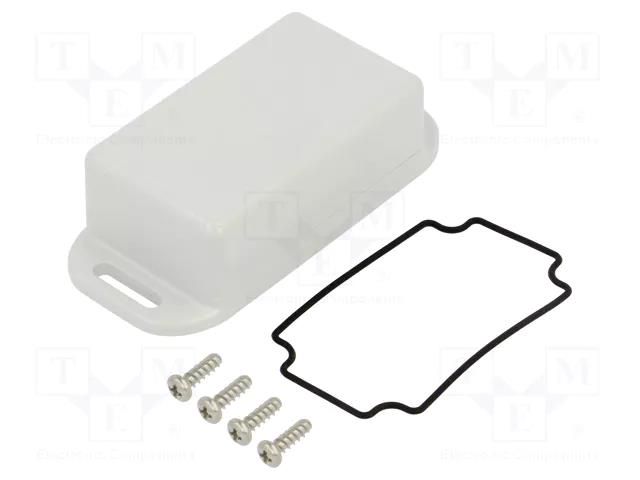 Enclosure: multipurpose; X: 35mm; Y: 60mm; Z: 22mm; with fixing lugs HAMMOND HM-1551WHFLGY