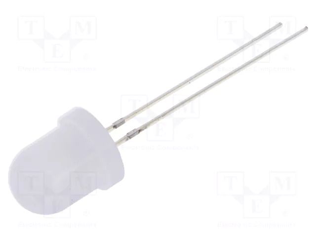 LED; white cold; 8mm; blinking; 1120÷1560mcd; 60°; 3÷5VDC; 20mA OPTOSUPPLY OSW5DS8132A