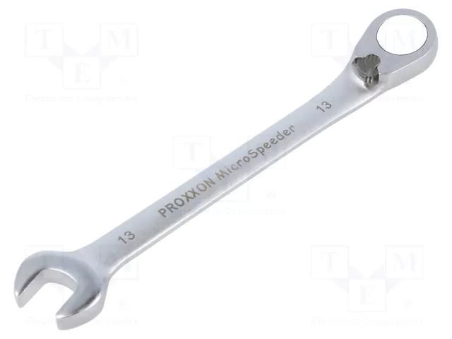 Wrench; combination spanner,with ratchet; 13mm; MicroSpeeder PROXXON PR23135