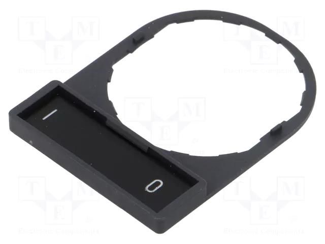 Description label; 22mm; Harmony XB4; black; plastic; Dim: 30x40mm SCHNEIDER ELECTRIC ZBY2178