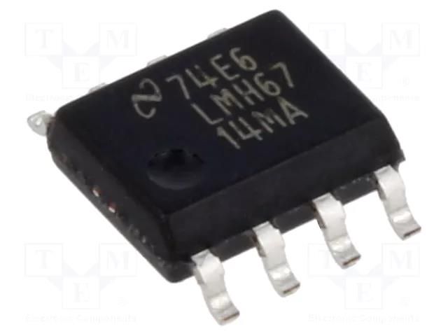 IC: operational amplifier; 400MHz; Ch: 1; SO8 TEXAS INSTRUMENTS LMH6714MA/NOPB