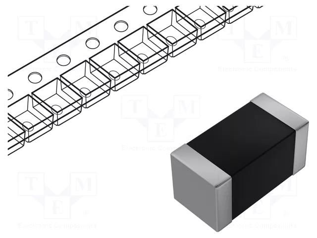 Varistor: multilayer; SMD; 1206; 30VAC; 42VDC; 180A; 60V; 10000pcs. LITTELFUSE V42MLA1206NT