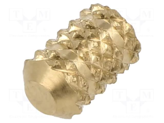 Threaded insert; brass; M4; BN 37872; L: 8.7mm; for plastic TAPPEX KVT-116M4