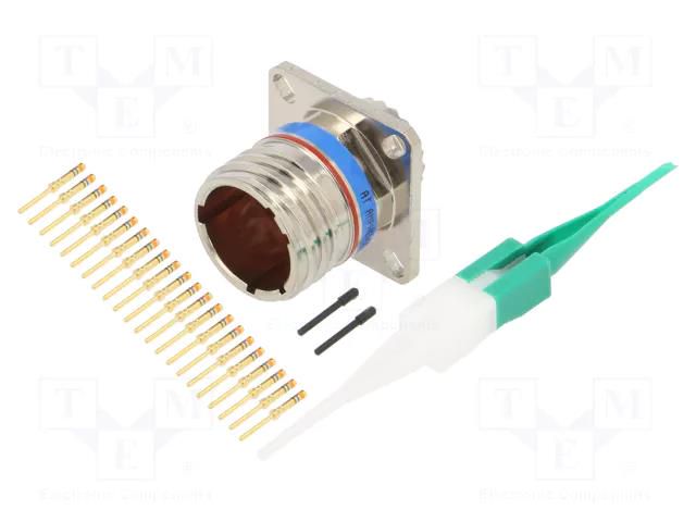 Connector: military; socket; male; PIN: 22; straight; crimped; 5A AMPHENOL AIR D38999/20FC35PN