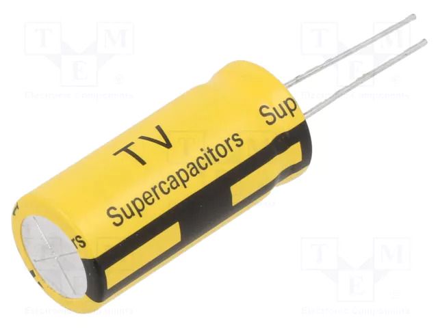 Supercapacitor; THT; 35F; 3VDC; -10÷30%; Body dim: Ø16.5x38mm; 15mΩ EATON ELECTRONICS TV1635-3R0356-R