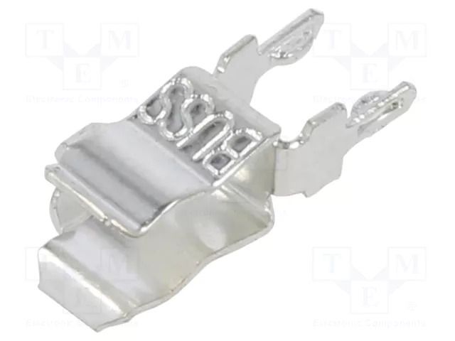 Fuse clips; THT; 5mm; Plating: tinned; Contacts: bronze; 1AXXXX EATON/BUSSMANN BK-1A5018-10-R