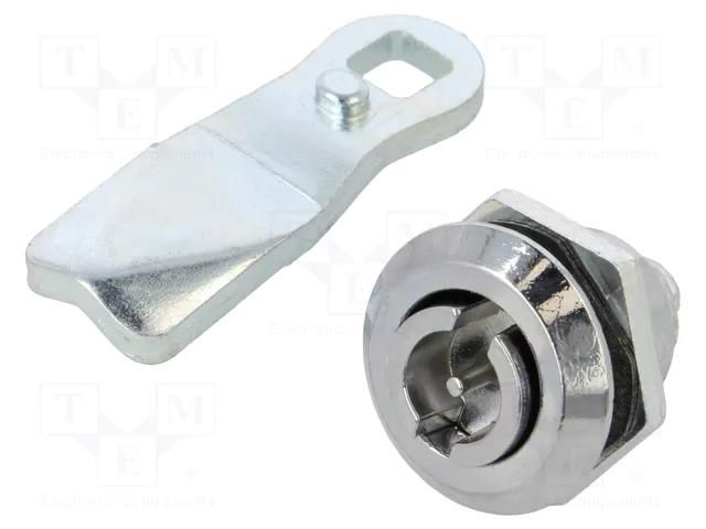 Lock; cast zinc; 20mm; Kind of insert bolt: double-bit insert ELESA+GANTER GN115-VDE-20