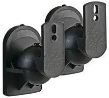 Black Abs 7.5 Lbs Each Speaker Wall Bracket Pair SB-29