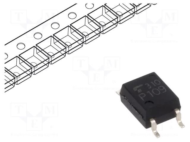 Optocoupler; SMD; Ch: 1; OUT: open collector; Uinsul: 3.75kV; SO6 TOSHIBA TLP109-TPR.E-T