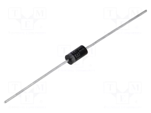 Diode: rectifying; THT; 1kV; 1.5A; Ammo Pack; Ifsm: 50A; DO15; 100ns DC COMPONENTS HER158-DC