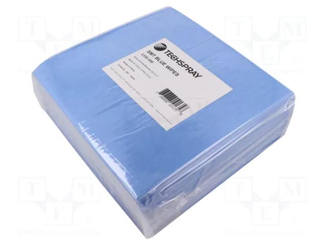 Cleaning cloth: cloth; cellulose,polyester; blue; 300pcs; dry Techspray TCH-2359-300