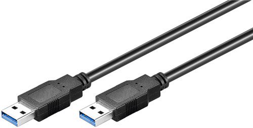 USB-A Cable, USB 3.0, 5 m, black, 5 m - USB 3.0 male (type A) > USB 3.0 male (type A) 96117