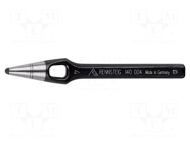 Puncher; for stamping out; 4mm RENNSTEIG REN.1400040