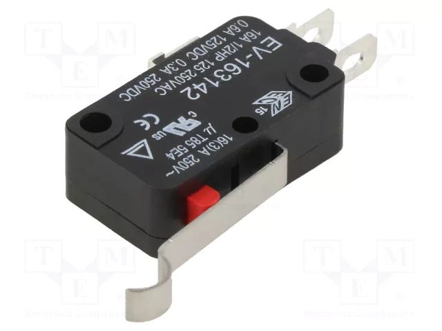Microswitch SNAP ACTION; 16A/250VAC; 0.6A/125VDC; SPDT; ON-(ON) ECE EV163142