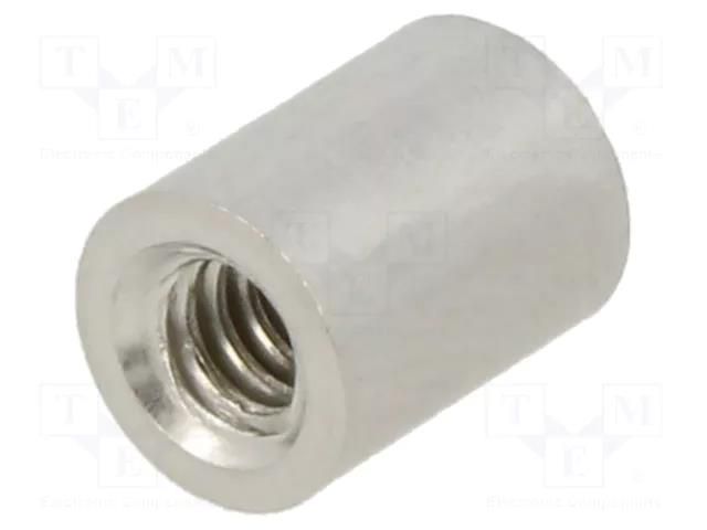 Screwed spacer sleeve; 6.35mm; Int.thread: UNC4-40; cylindrical KEYSTONE KEYS2025