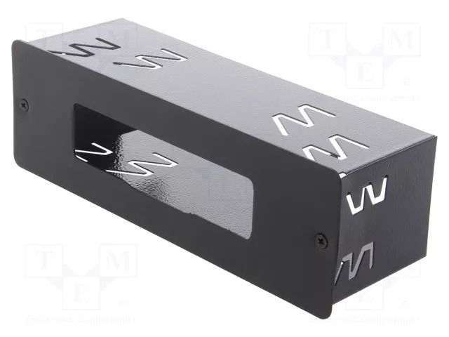 Mounting half frame for CB radio; President; with center hole 4CARMEDIA PCB.TYP.25