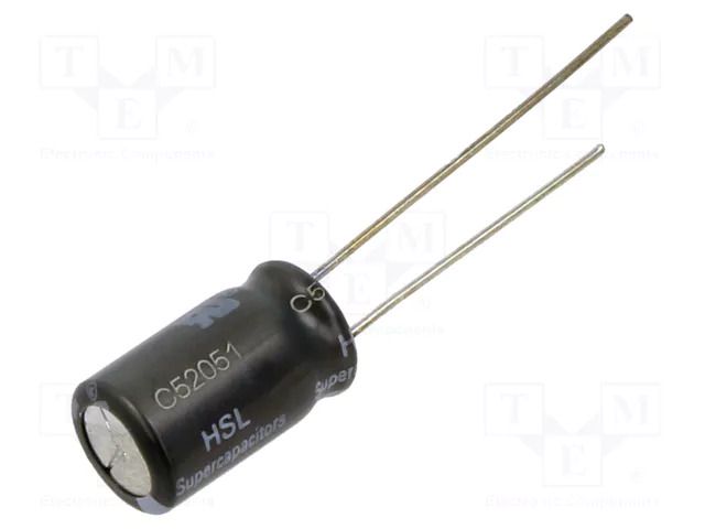 Supercapacitor; THT; 10F; 2.2÷3.8VDC; ±20%; Body dim: Ø8.5x15.5mm EATON ELECTRONICS HSL0814-3R8106-R
