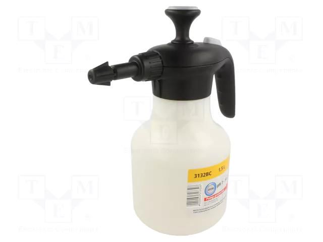 Compression sprayer; for alcohols,for alkalis; plastic; 1.5l MESTO MESTO-3132BC