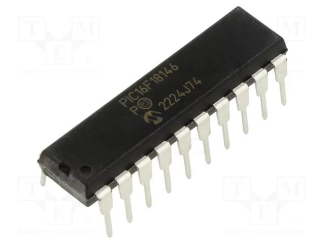 IC: PIC microcontroller; 28kB; ADC,DAC,EUSART,I2C / SPI; THT MICROCHIP TECHNOLOGY PIC16F18146-I/P