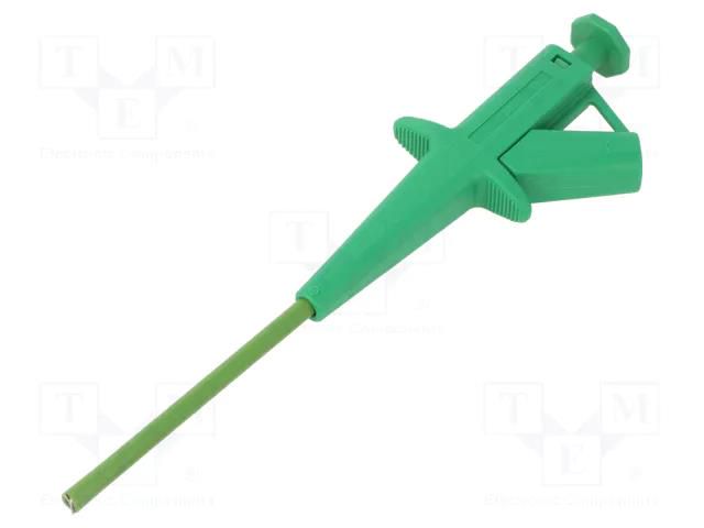 Clip-on probe; pincers type; 4A; green; 1kV; 4mm STÄUBLI SKPS-4-25