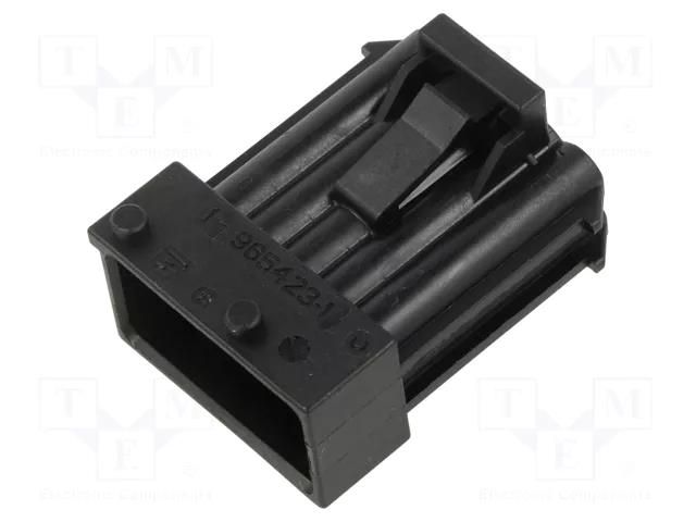 Connector: automotive; plug; male; PIN: 10; JPT; for cable; black TE Connectivity 1-965423-1