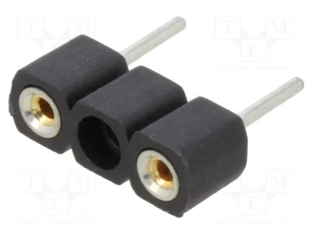 2 Pos. Female SIL Vertical Throughboard IC Strip HARWIN D2899-42