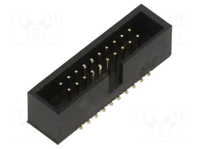 Connector: IDC; socket; male; PIN: 20; vertical; SMT; 1.27mm; 2x10 ADAM TECH HBHR-B2-20-VG-SMT