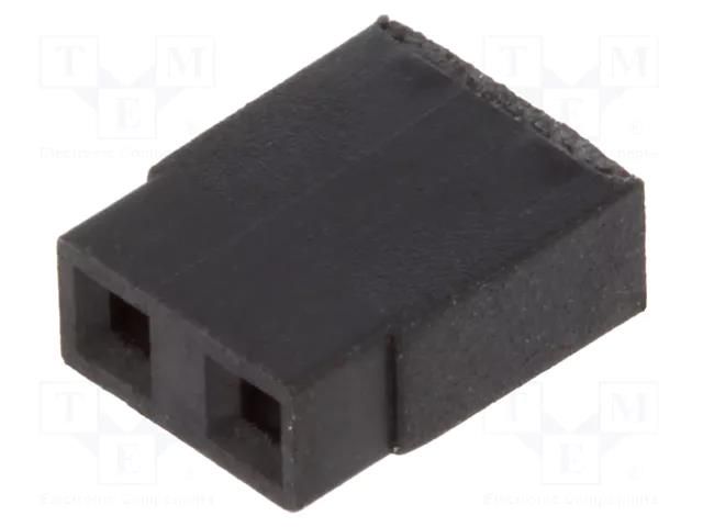 Connector: pin strips; jumper; female; 3A; 2.54mm; 1x2; Type: open HARWIN M7567-05