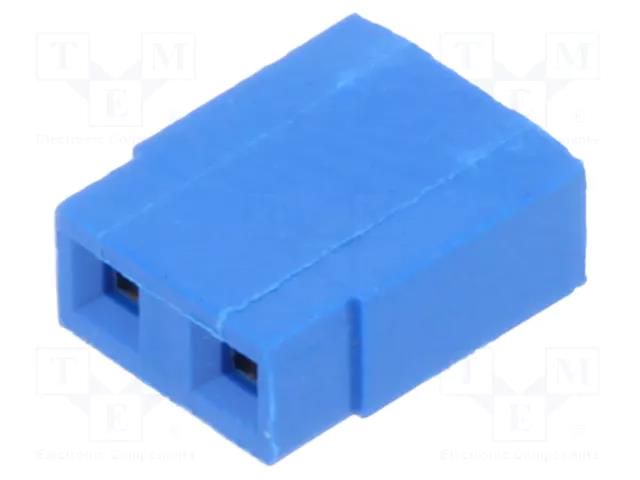 Connector: pin strips; jumper; female; 3A; 2.54mm; 1x2; Type: open HARWIN M7571-05