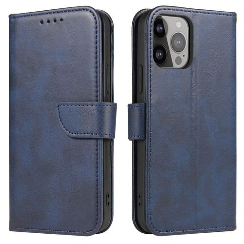 Magnet Case elegant case cover with a flap and stand function iPhone 14 blue, Hurtel 5907769347283 5907769347283