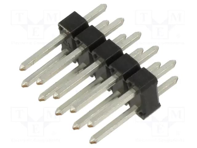 Connector: pin strips; pin header; male; PIN: 10; BERGSTIK II; THT AMPHENOL COMMUNICATIONS SOLUTIONS 67997-410HLF