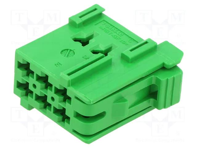 Connector: automotive; plug; female; JPT; PIN: 6; for cable; green TE Connectivity 1-965640-5