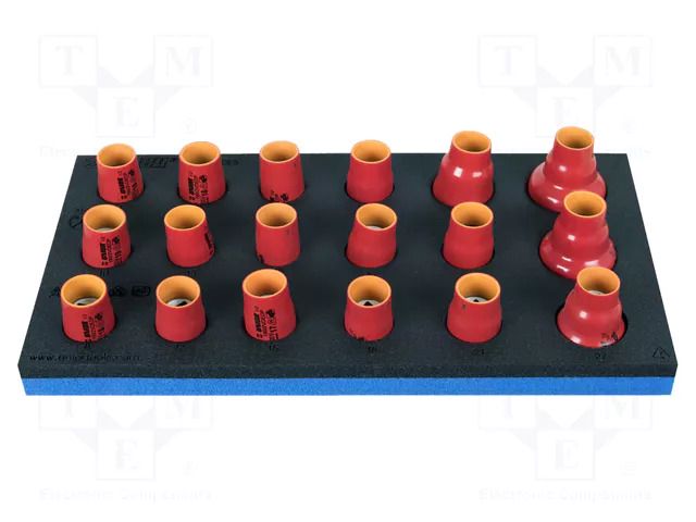 Wrench-set; 6-angles,insulated,socket spanner; 1/2"; 18pcs. UNIOR UNIOR-621790