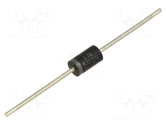 Diode: rectifying; THT; 400V; 3A; reel,tape; Ifsm: 200A; DO27 ONSEMI 1N5404RLG