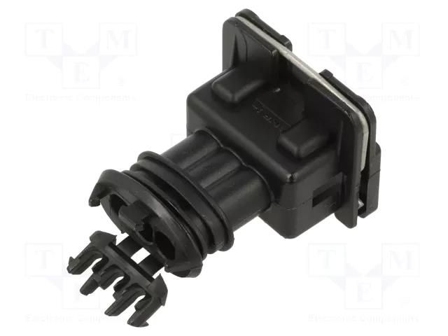 Connector: automotive; plug; female; JPT; for cable; PIN: 3; black TE Connectivity 282729-1