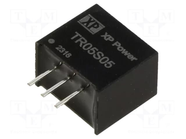 Converter: DC/DC; Uin: 7÷28VDC; Uout: 5VDC; Iout: 500mA; SIP3; THT; TR XP POWER TR05S05