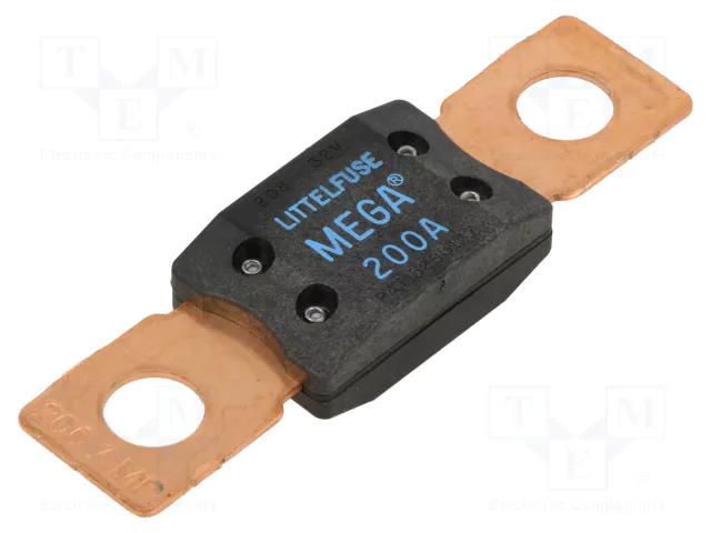 Fuse: fuse; 200A; 32VDC; 68.6mm; mega LITTELFUSE 0298200.ZXEH