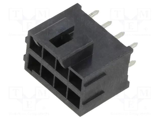 connector ULTRA-FIT HDR VT DUAL K BLK 08CKT 15AU MOLEX MX-172298-1208