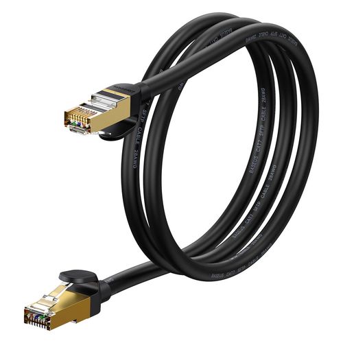 Baseus Speed Seven High Speed RJ45 Network Cable 10Gbps 1m Black (WKJS010101), Baseus 6932172611354 6932172611354