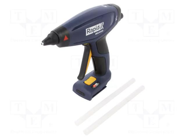 Hot melt glue gun; Ø: 11mm,11.2mm,11.5mm,12mm; 18VDC; 3min RAPID RAP-BGX500-P4A